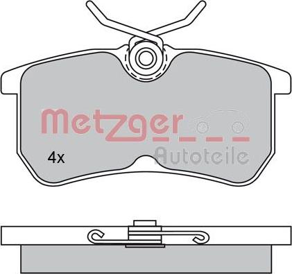 Metzger 1170025 - Bremžu uzliku kompl., Disku bremzes ps1.lv