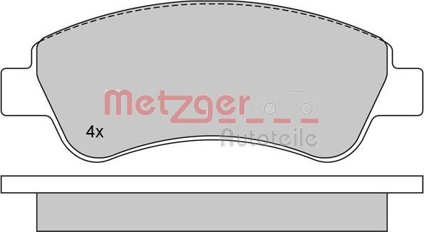 Metzger 1170026 - Bremžu uzliku kompl., Disku bremzes ps1.lv