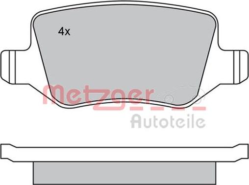 Metzger 1170028 - Bremžu uzliku kompl., Disku bremzes ps1.lv