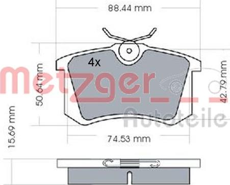 Metzger 1170022 - Bremžu uzliku kompl., Disku bremzes ps1.lv