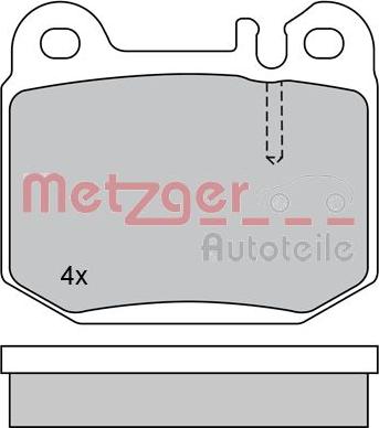 Metzger 1170157 - Bremžu uzliku kompl., Disku bremzes ps1.lv