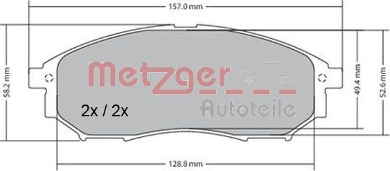 Metzger 1170101 - Bremžu uzliku kompl., Disku bremzes ps1.lv