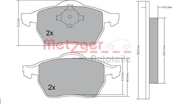 Metzger 1170114 - Bremžu uzliku kompl., Disku bremzes ps1.lv