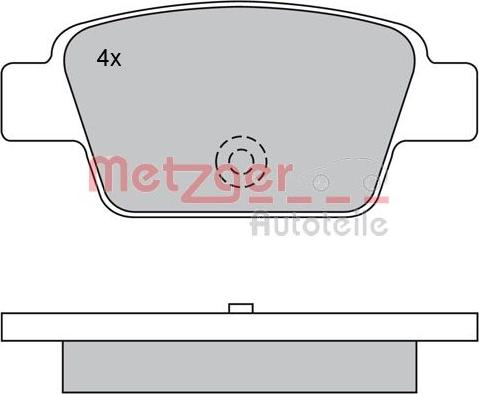 Metzger 1170131 - Bremžu uzliku kompl., Disku bremzes ps1.lv