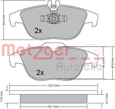 Metzger 1170132 - Bremžu uzliku kompl., Disku bremzes ps1.lv