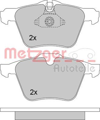 Metzger 1170126 - Bremžu uzliku kompl., Disku bremzes ps1.lv