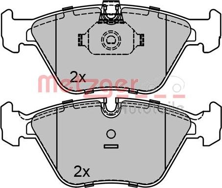 Metzger 1170128 - Bremžu uzliku kompl., Disku bremzes ps1.lv