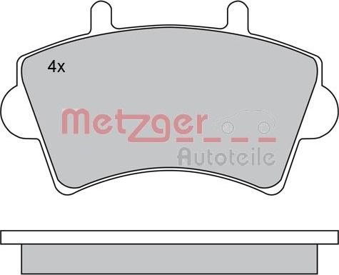 Metzger 1170175 - Bremžu uzliku kompl., Disku bremzes ps1.lv