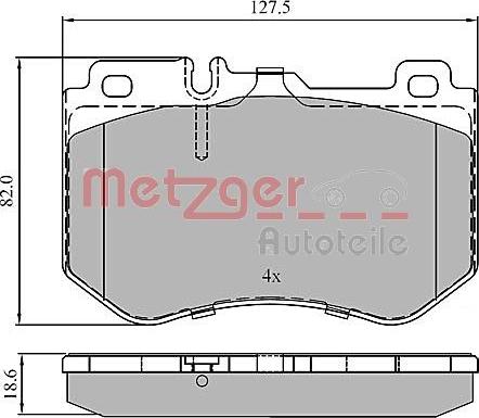 Metzger 1170852 - Bremžu uzliku kompl., Disku bremzes ps1.lv