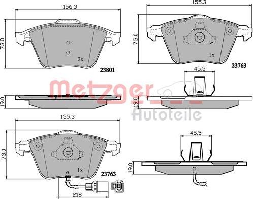 Metzger 1170881 - Bremžu uzliku kompl., Disku bremzes ps1.lv