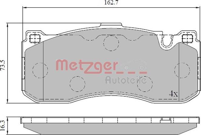 Metzger 1170830 - Bremžu uzliku kompl., Disku bremzes ps1.lv