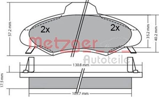 Metzger 1170395 - Bremžu uzliku kompl., Disku bremzes ps1.lv