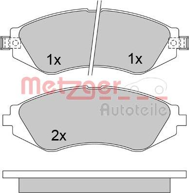 Metzger 1170391 - Bremžu uzliku kompl., Disku bremzes ps1.lv