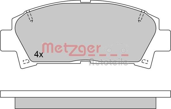 Metzger 1170398 - Bremžu uzliku kompl., Disku bremzes ps1.lv