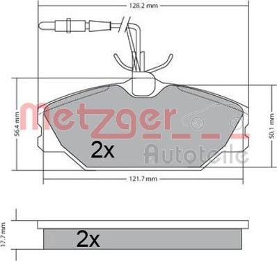 Metzger 1170301 - Bremžu uzliku kompl., Disku bremzes ps1.lv