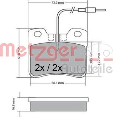 Metzger 1170302 - Bremžu uzliku kompl., Disku bremzes ps1.lv