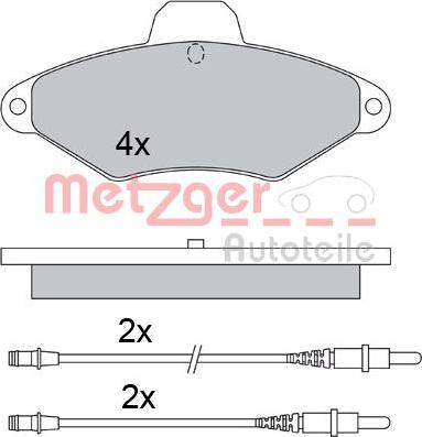 Metzger 1170319 - Bremžu uzliku kompl., Disku bremzes ps1.lv