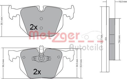 Metzger 1170318 - Bremžu uzliku kompl., Disku bremzes ps1.lv