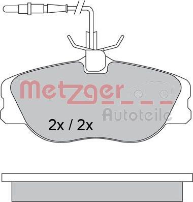 Metzger 1170386 - Bremžu uzliku kompl., Disku bremzes ps1.lv