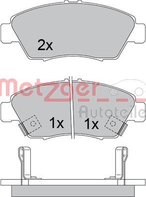 Metzger 1170388 - Bremžu uzliku kompl., Disku bremzes ps1.lv