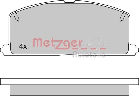 Metzger 1170327 - Bremžu uzliku kompl., Disku bremzes ps1.lv