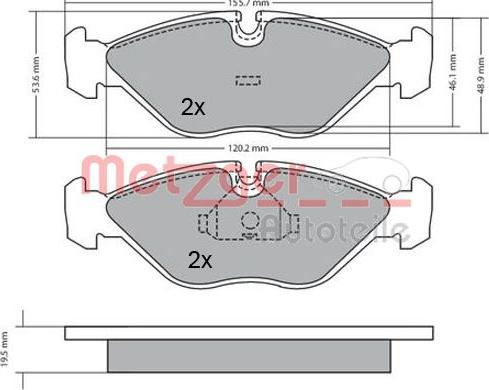 BETTAPARTS BDP2688 - Bremžu uzliku kompl., Disku bremzes ps1.lv