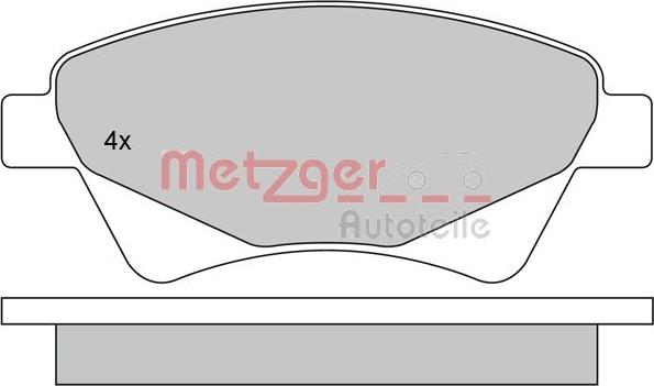 Metzger 1170255 - Bremžu uzliku kompl., Disku bremzes ps1.lv