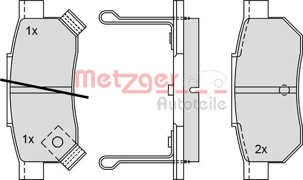 Metzger 1170251 - Bremžu uzliku kompl., Disku bremzes ps1.lv