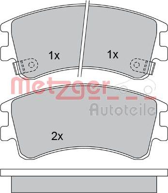 Metzger 1170200 - Bremžu uzliku kompl., Disku bremzes ps1.lv