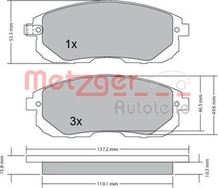 Metzger 1170208 - Bremžu uzliku kompl., Disku bremzes ps1.lv