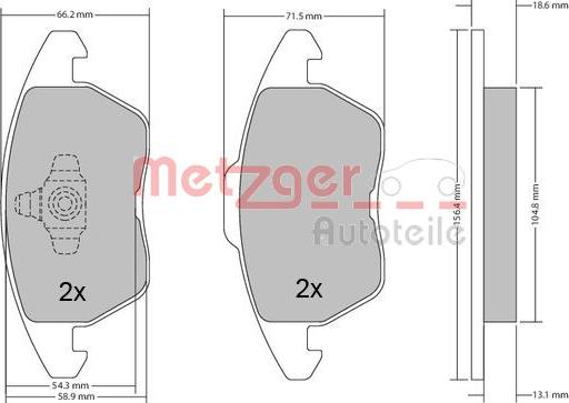 Metzger 1170211 - Bremžu uzliku kompl., Disku bremzes ps1.lv