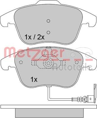 Metzger 1170289 - Bremžu uzliku kompl., Disku bremzes ps1.lv