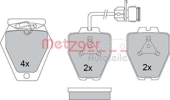 Metzger 1170280 - Bremžu uzliku kompl., Disku bremzes ps1.lv