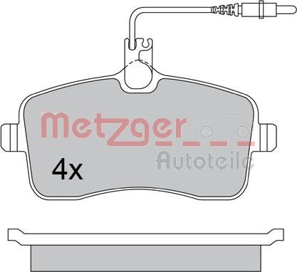 Metzger 1170283 - Bremžu uzliku kompl., Disku bremzes ps1.lv