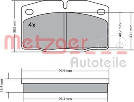 Metzger 1170234 - Bremžu uzliku kompl., Disku bremzes ps1.lv