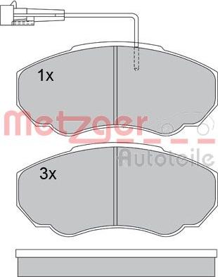 Metzger 1170227 - Bremžu uzliku kompl., Disku bremzes ps1.lv