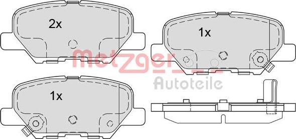 Metzger 1170790 - Bremžu uzliku kompl., Disku bremzes ps1.lv