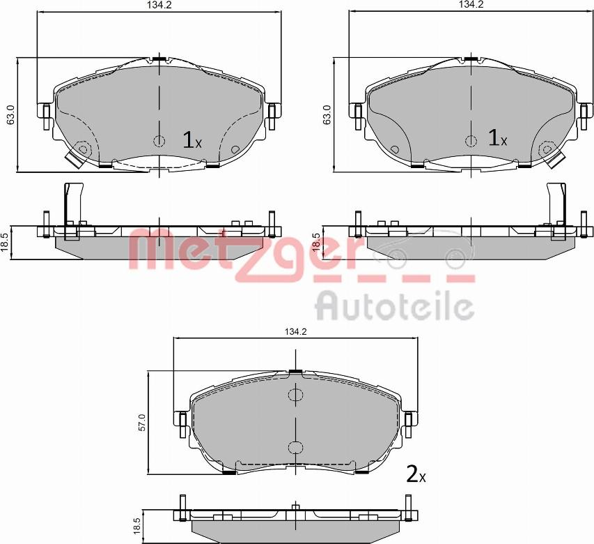 Metzger 1170797 - Bremžu uzliku kompl., Disku bremzes ps1.lv