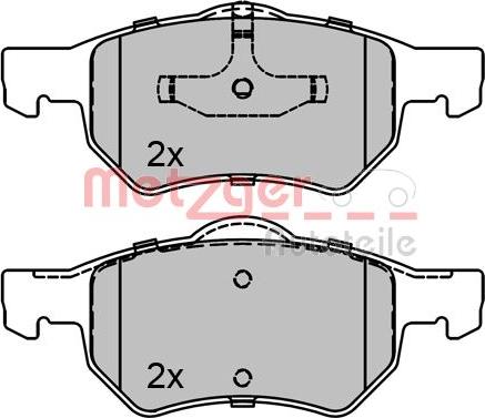 Metzger 1170756 - Bremžu uzliku kompl., Disku bremzes ps1.lv