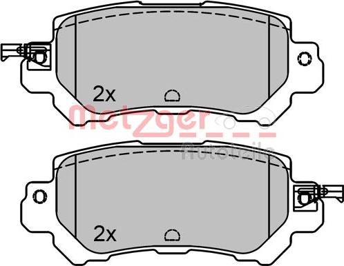 Metzger 1170787 - Bremžu uzliku kompl., Disku bremzes ps1.lv