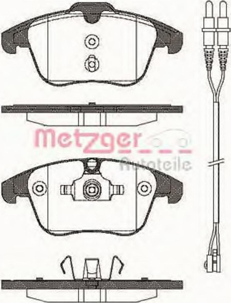 Metzger 1249.01 - Bremžu uzliku kompl., Disku bremzes ps1.lv