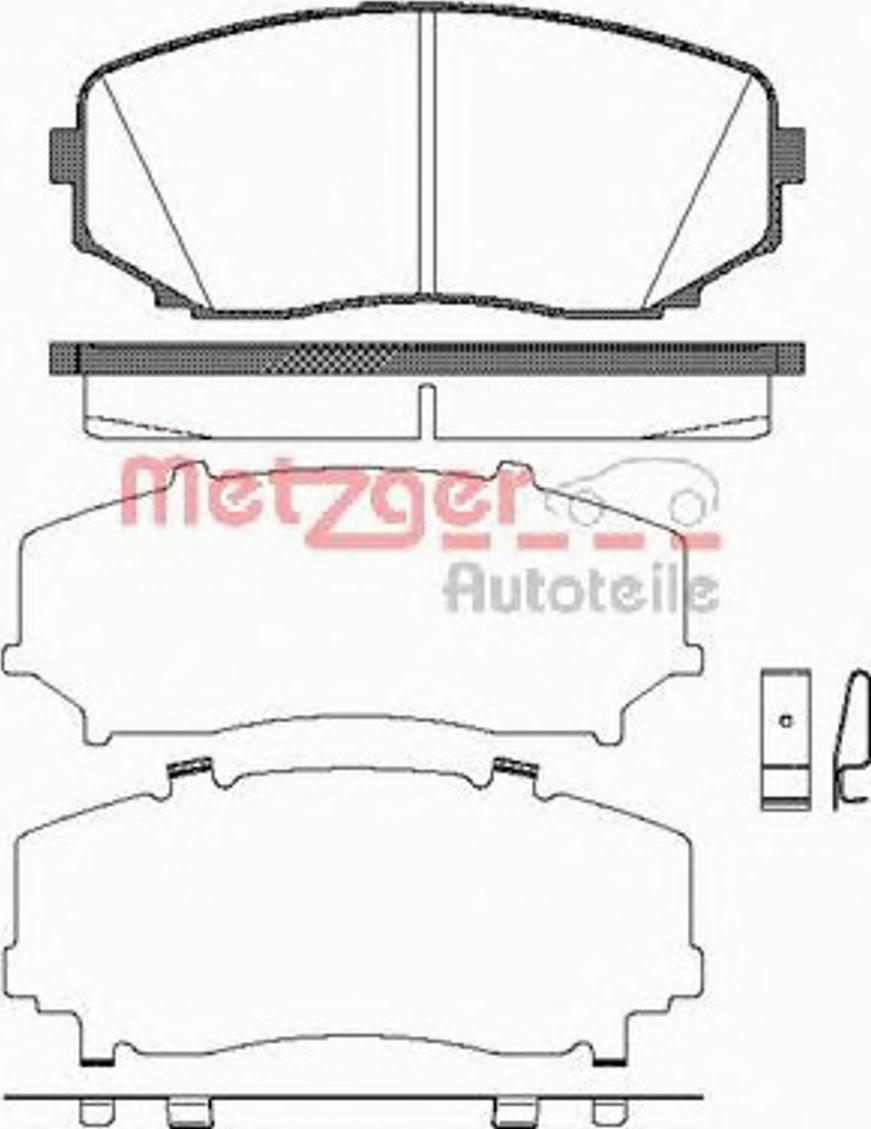 Metzger 126702 - Bremžu uzliku kompl., Disku bremzes ps1.lv