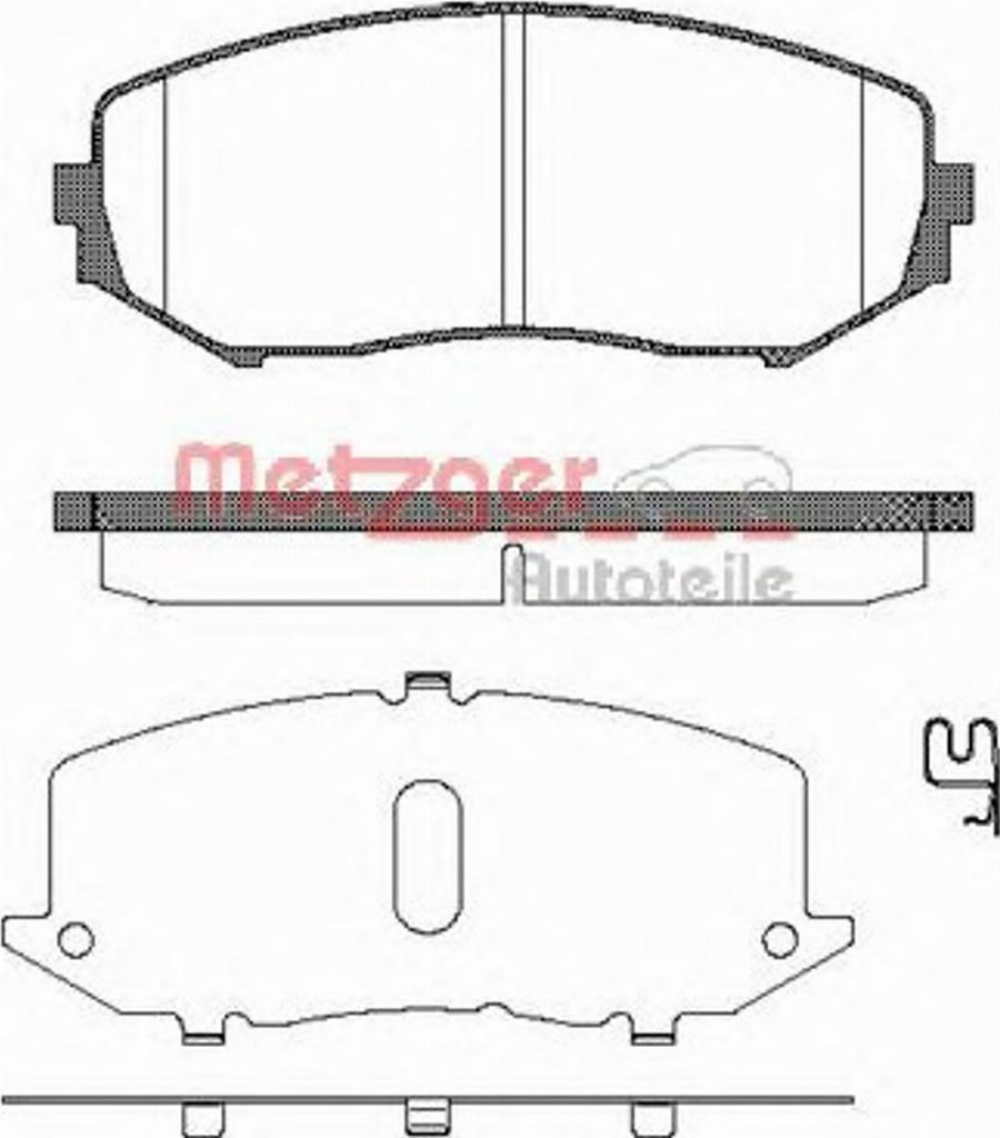 Metzger 1225.02 - Bremžu uzliku kompl., Disku bremzes ps1.lv