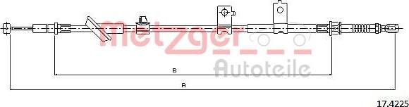 Metzger 17.4225 - Trose, Stāvbremžu sistēma ps1.lv