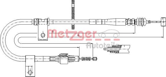 Metzger 17.5041 - Trose, Stāvbremžu sistēma ps1.lv