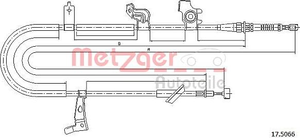 Metzger 17.5066 - Trose, Stāvbremžu sistēma ps1.lv