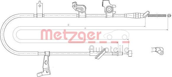 Metzger 17.5060 - Trose, Stāvbremžu sistēma ps1.lv