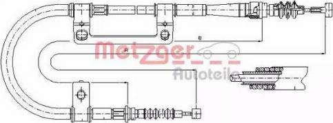 Metzger 17.0578 - Trose, Stāvbremžu sistēma ps1.lv