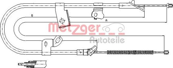 Metzger 17.1075 - Trose, Stāvbremžu sistēma ps1.lv