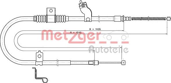 Metzger 17.2290 - Trose, Stāvbremžu sistēma ps1.lv